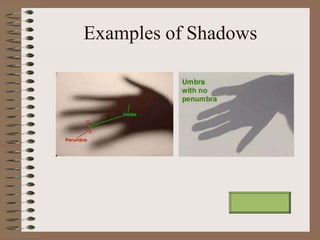 Examples of Shadows
 