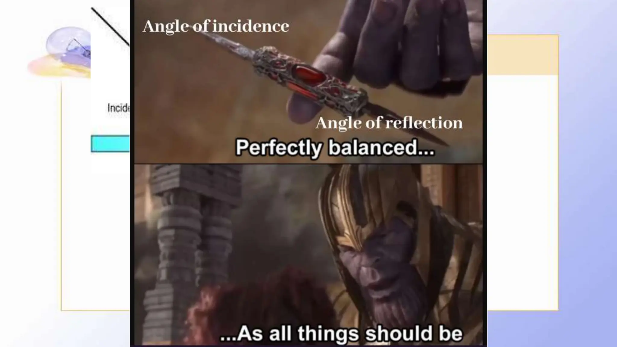 Reflection
Laws of Reflection (For any mirror)
🔶The angle of incidence is always equal to the
angle of reflection. ∠i = ∠r
🔶The incident ray, Normal and reflected ray all lie
on the same plane. They all join at a point
known as the point of incidence.
 