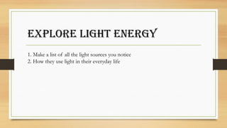 LIGHT powerpoint presentation lesson plan for grade 7 | PPTX