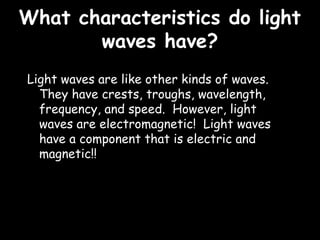 The Physics of Light PowerPoint Presentation | PPT