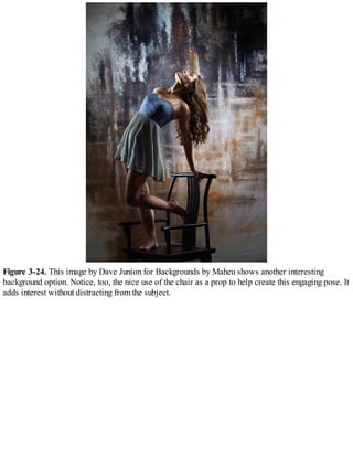 Figure 3-24. This image by Dave Junion for Backgrounds by Maheu shows another interesting
background option. Notice, too, the nice use of the chair as a prop to help create this engaging pose. It
adds interest without distracting from the subject.
 