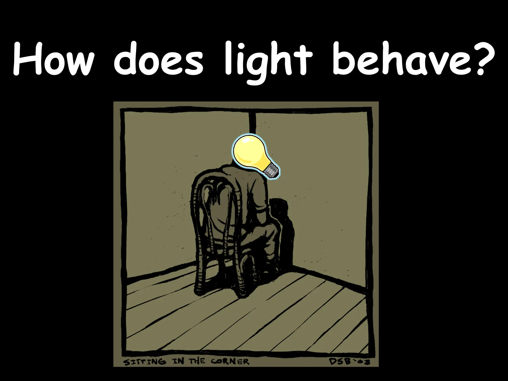 How does light behave?
How does light behave?
 