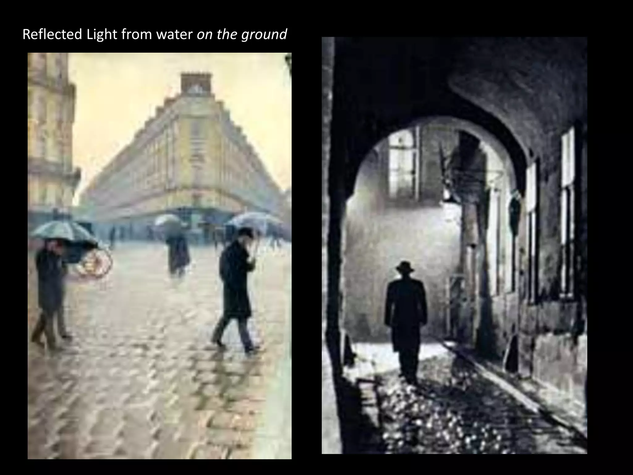 Reflected Light from water on the ground
 