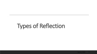 Types of Reflection
Spring 2006 17
 