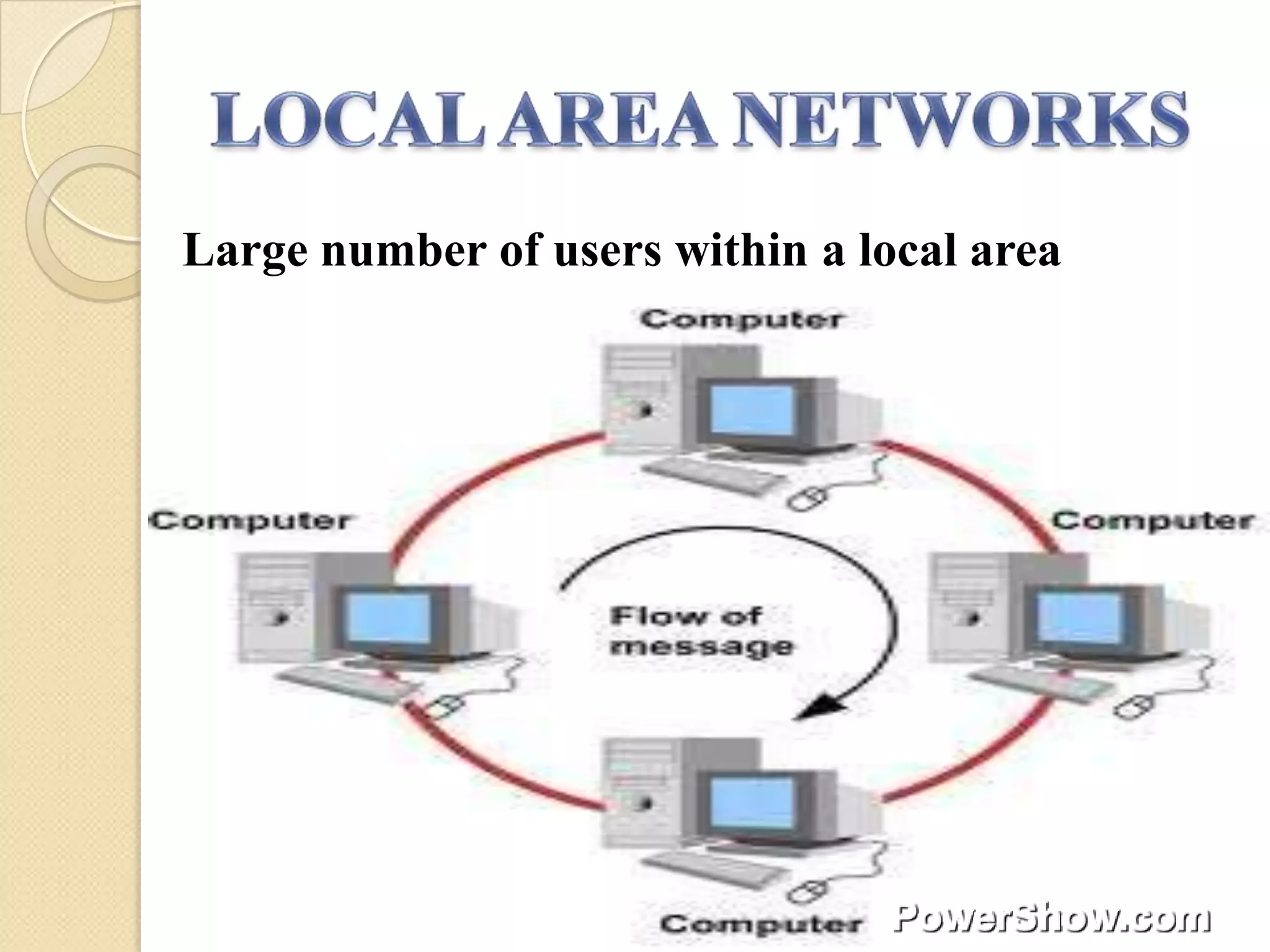Large number of users within a local area
 