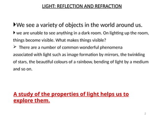 Comprehensive Study of Light: Reflection, Refraction, and Optical ...
