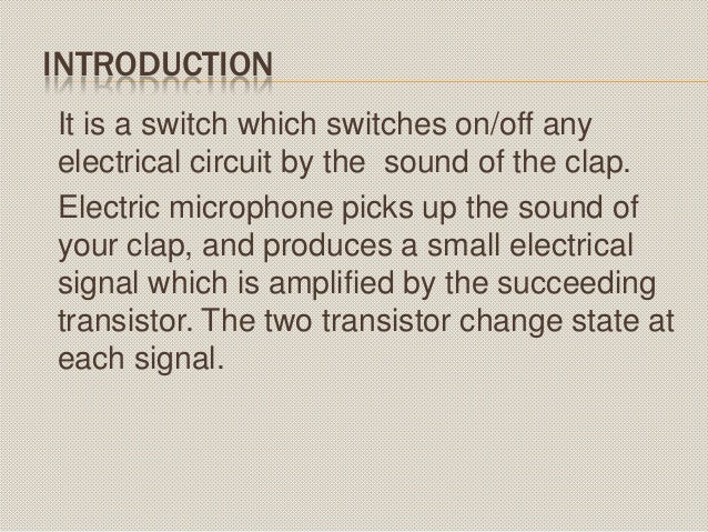 clap switch introduction