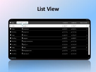 List View

 