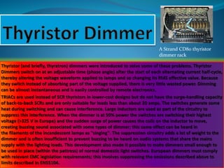 A Strand CD80 thyristor 
dimmer rack 
 