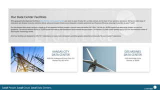 Local People. Local Cloud. Local Data Centers.
 