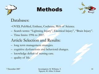 Comparison: Lightning Injury, Electrical Injury | PPS