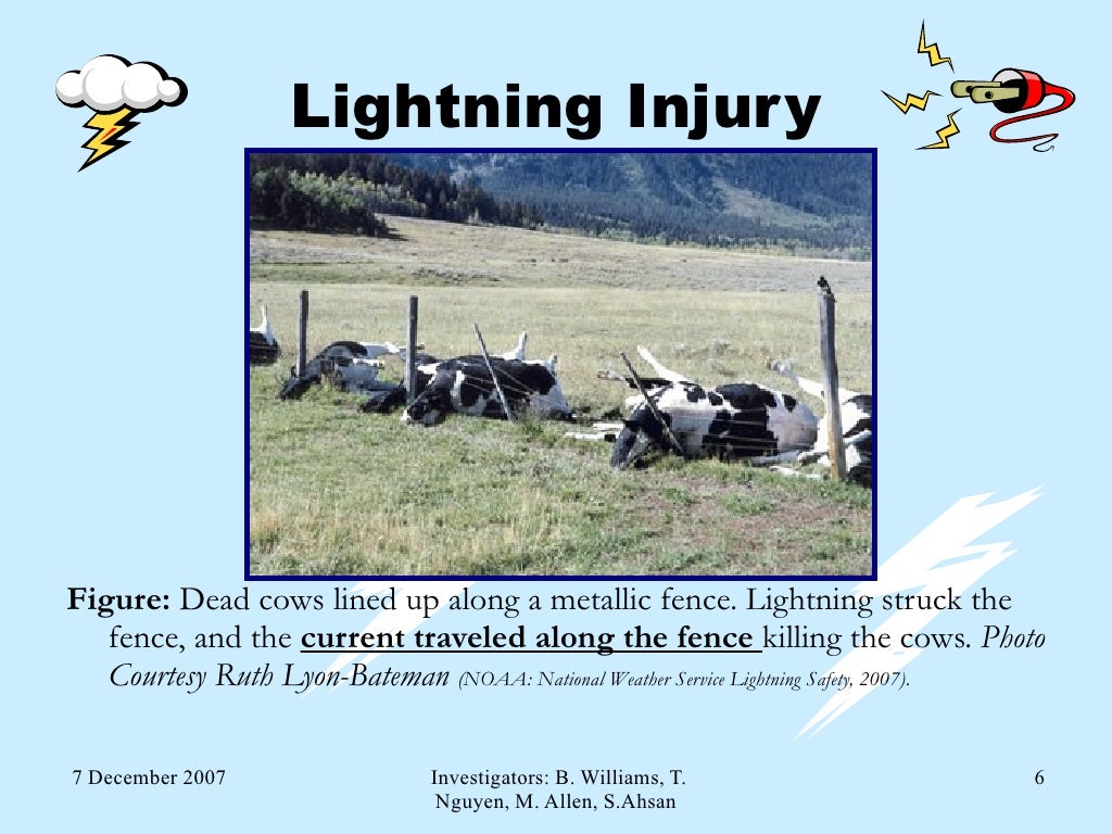 Comparison Lightning Injury, Electrical Injury