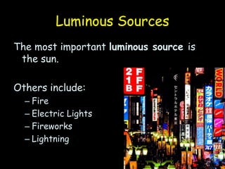 LIGHT ENERGY ppt for jhs grade 7, science grade 7 | PPT