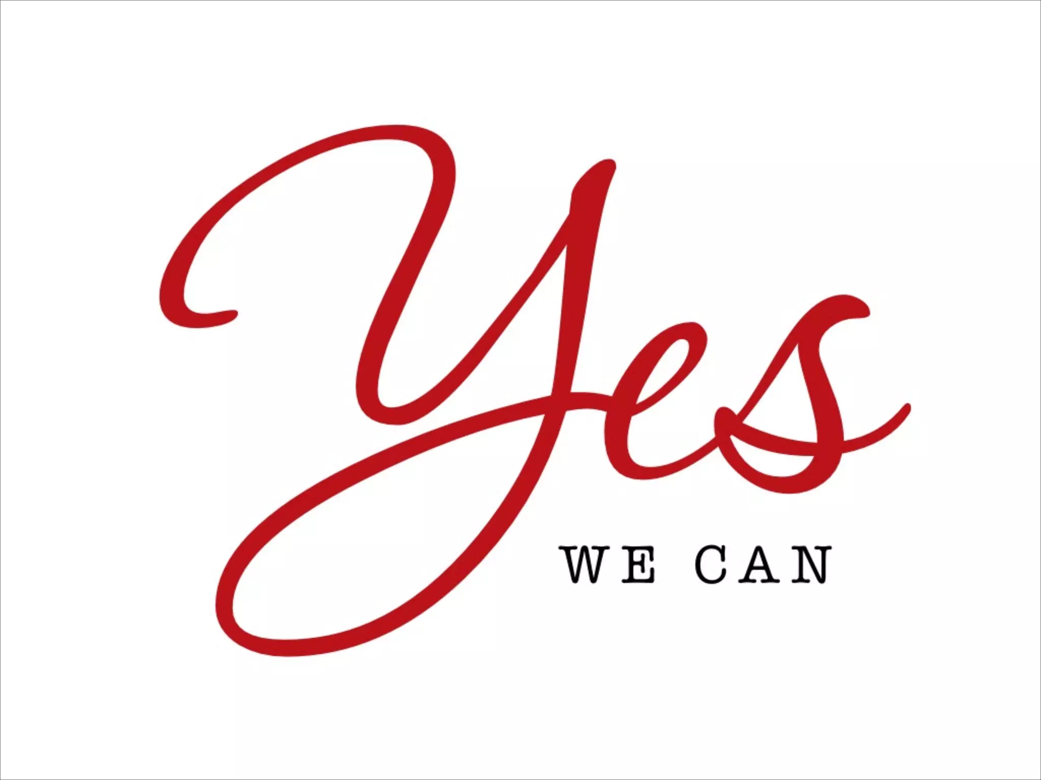 YesW E C A N
 