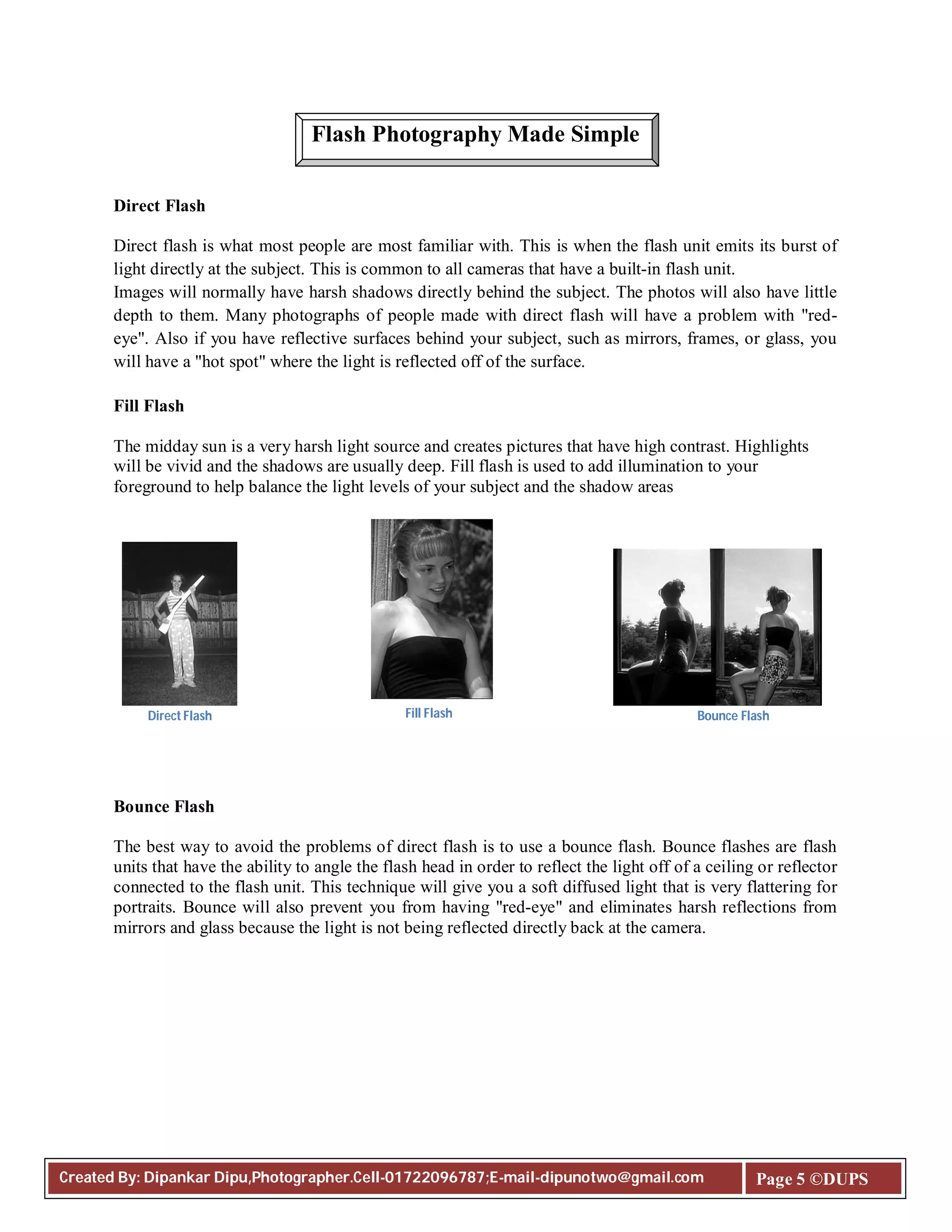 Light & flash photography | PDF