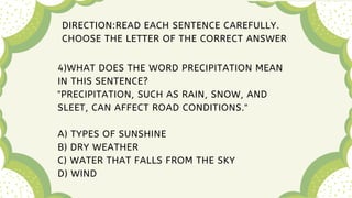 Understanding Context Clues: Using Examples to Decode New Words | PDF