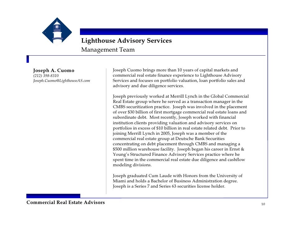 Lighthouse Advisory Services Commercial Real Estate Advisors Lighthouse Advisory Services Commercial Real Estate Advisors