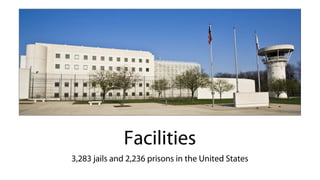 3,283 jails and 2,236 prisons in the United States
Facilities
 