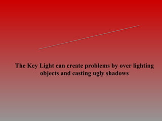 !! WARNING !! The Key Light can create problems by over lighting objects and casting ugly shadows 
