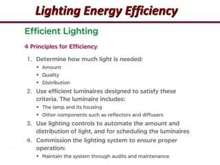 5
Lighting Energy Efficiency
 
