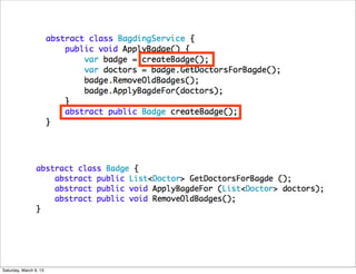 Saturday, March 9, 13
 