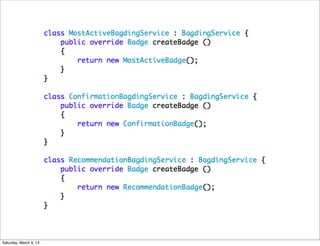 Saturday, March 9, 13
 