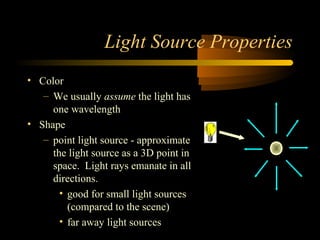 Light Point Source Examples Lighting and shading | PPT