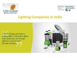 Lighting Companies in India
 