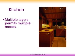 ©2005 JAMES BENYA
Kitchen
•Multiple layers
permits multiple
moods
 