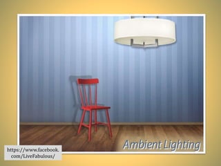 Different Lighting Types in Interior Design | PPTX