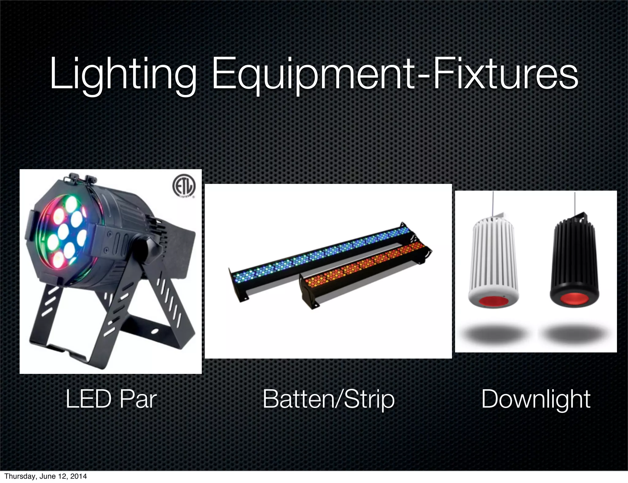 Lighting Equipment-Fixtures
LED Par Batten/Strip Downlight
Thursday, June 12, 2014
 