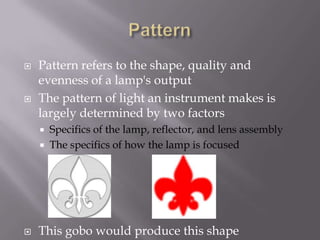 Distance from the area to be lit and the beam or field angle of the fixture