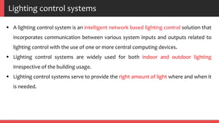 Lighting sensors and its importance | PPTX