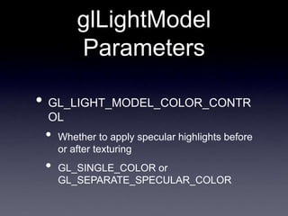Lighting & Shading in OpenGL Non-Photorealistic Rendering.ppt