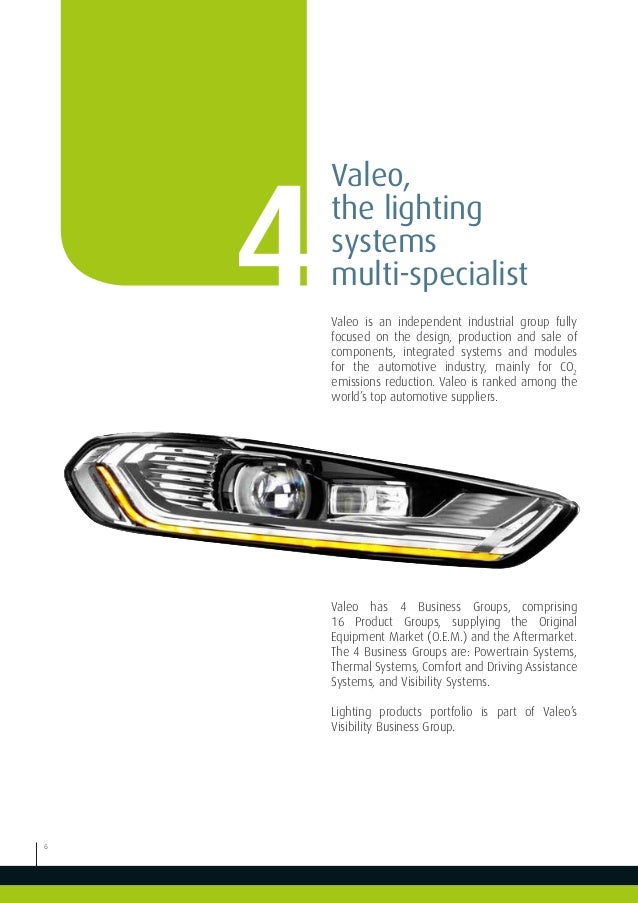 Valeo Lighting Systems From light to advanced vision technologies val…