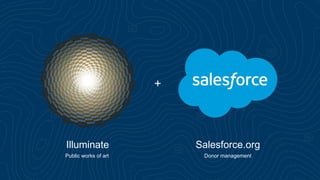 +
Illuminate Salesforce.org
Public works of art Donor management
 