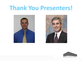 Thank You Presenters!
 