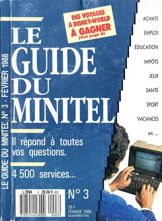 Le Guide du Minitel n°3 - 02/1988