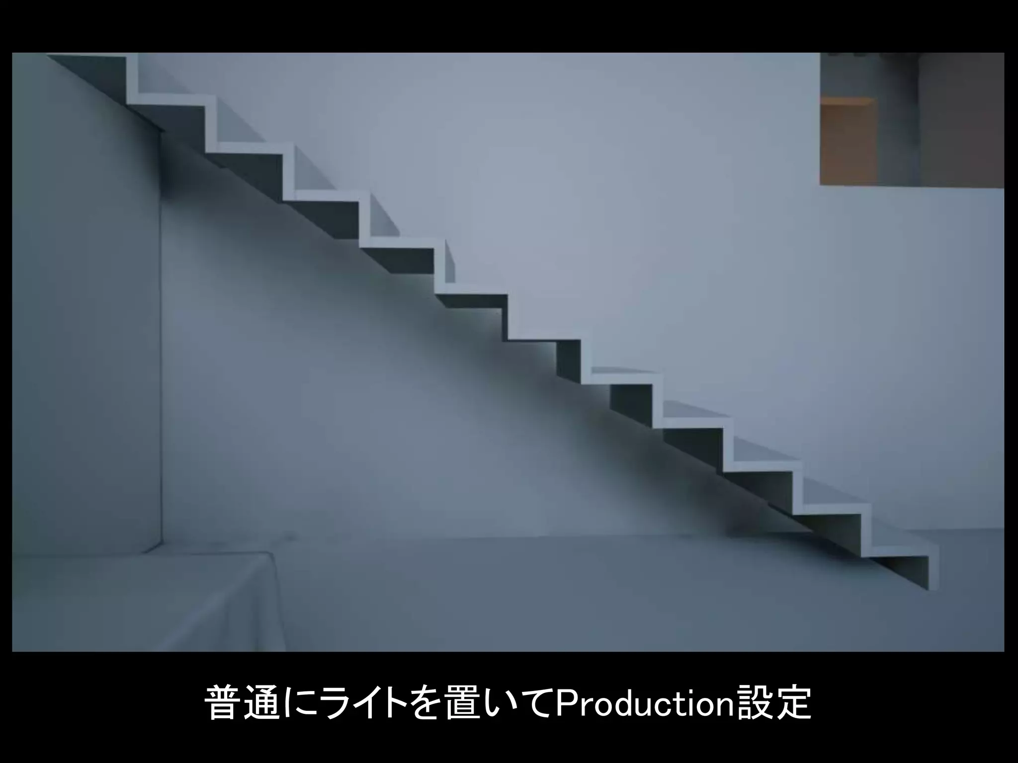 普通にライトを置いてProduction設定
 