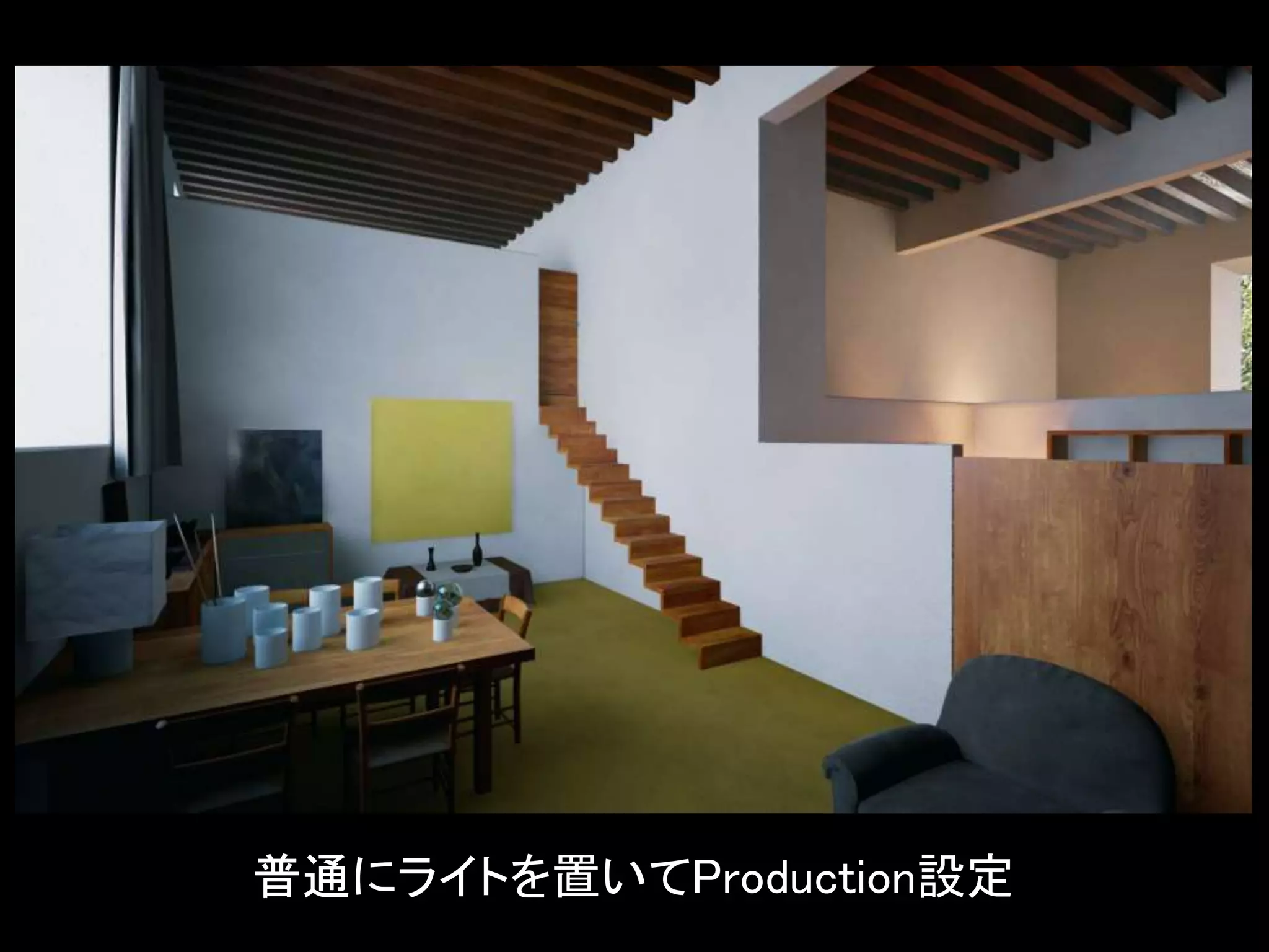 普通にライトを置いてProduction設定
 