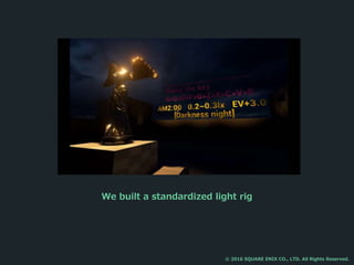 We built a standardized light rig
© 2016 SQUARE ENIX CO., LTD. All Rights Reserved.
 