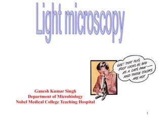 1
Ganesh Kumar Singh
Department of Microbiology
Nobel Medical College Teaching Hospital
 