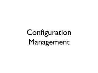 Configuration Management 