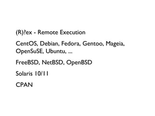 (R)?ex - Remote Execution 
