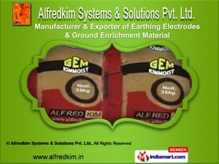 Manufacturer & Exporter of Earthing Electrodes
       & Ground Enrichment Material
 