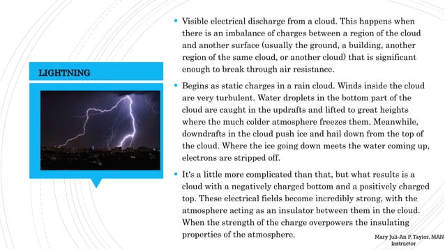 Lightning Injuries (Management and Prevention) | PPT