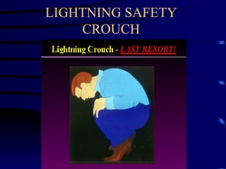 LIGHTNING SAFETY CROUCH 