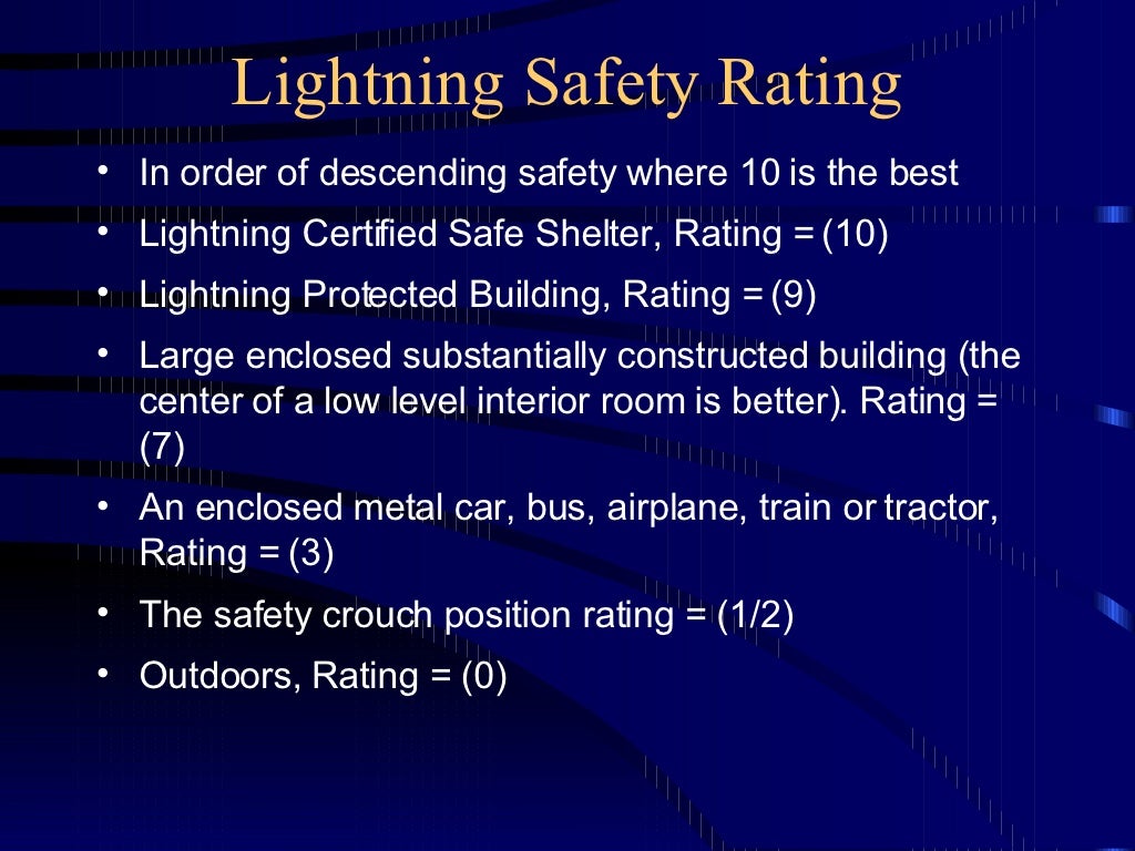 Lightning Safety