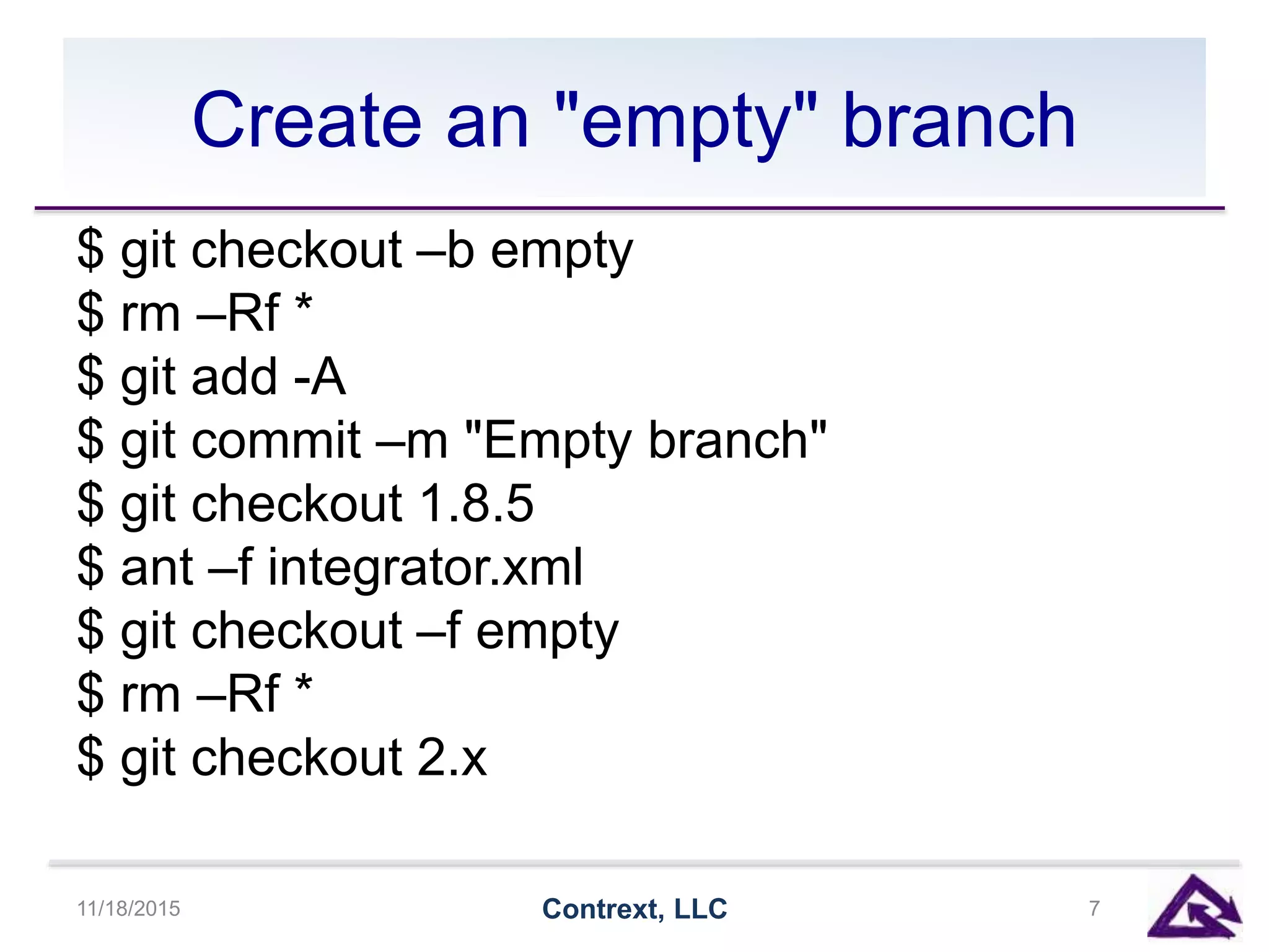 Managing Multiple Open Toolkit Configurations Using git Lightning Talk ...