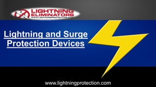 Lightning and Surge
Protection Devices
www.lightningprotection.com
 